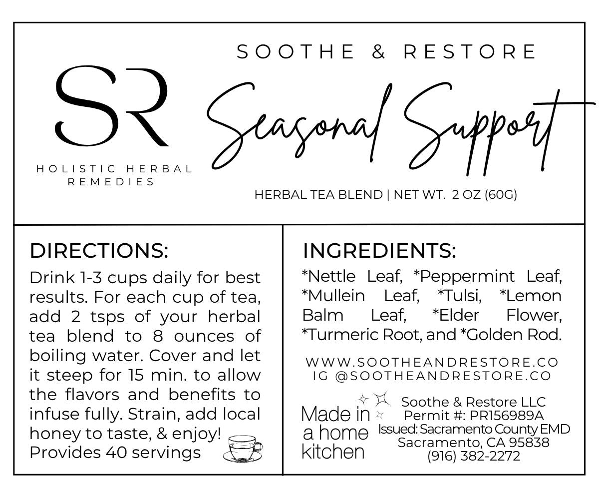 Seasonal Support - Allergies & Immunity Tea